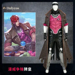 Game Rivals Gambit Cosplay Costume Full Set Uniform Role Play Halloween Carnival Party Outfit for Men Onlycos