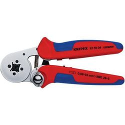 Pince À Sertir Automatique Embouts De 008 À 16mm² Chromée Sur Carton - Knipex