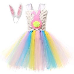 Tutu Vestaglia Fantasia animale Coniglio coniglietto di Pasqua Vestiti Divertente Bambini Ragazze Halloween Pasqua Carnevale Feste Costumi di Halloween facili Vestirsi