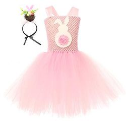 Tutu Vestaglia Fantasia animale Coniglio coniglietto di Pasqua Vestiti Divertente Bambini Ragazze Halloween Pasqua Carnevale Feste Costumi di Halloween facili Vestirsi