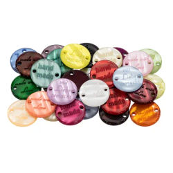 buttinette Boutons à coudre, 17 mm Ø, 30 pièces