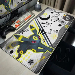 Tapis de souris Kawaii Anime Pokemon Gengar Eevee Sylveon Umbreon Pikachu XXL, tapis de clavier d'ordinateur, accessoires de jeu, tapis de bureau