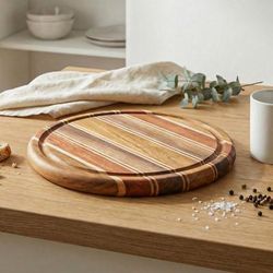 'Eco-Friendly Reclaimed Wood Cutting and Charcuterie Board'