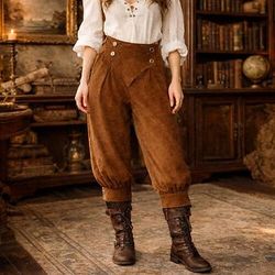 Retrò Vintage Medievale Rinascimento Pantaloni Pirata Costume Per donna Costumi da pirata Halloween Carnevale Mascherata Fiera Rinascimentale LARP Festa a tema retrò Adulti Pantaloni