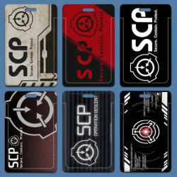 Popular Foundation Scp F-Foundation Badge Holder Lanyards Keychain Women New Cartoon Card Holders Neck Straps Student