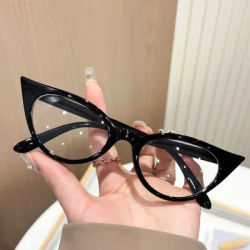 1pc European and American retro women's cat eye frame glasses, anti blue light, watching TV, mobile phone protection for vision