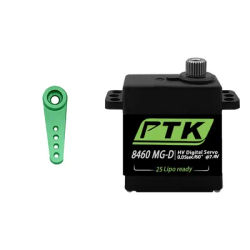 Servomoteur numérique PTK 8460 MG-D9g à engrenages métalliques pour hélicoptère télécommandé, voiture télécommandée, avion, robot, moteur de rideau électrique