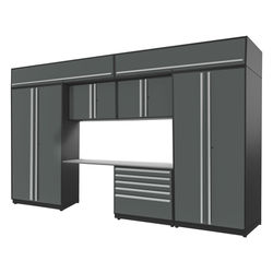 Proslat FusionPlus 13 ft set - Handy 5 Drawer & Overheads