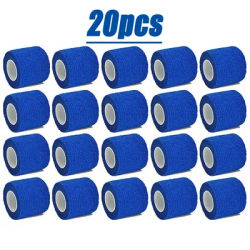 1/10/20 pcs Blue Gauze Medical Bandage Self-adhesive Breathable Elastic Bandages for Sports Fixing Finger Wrist Leg