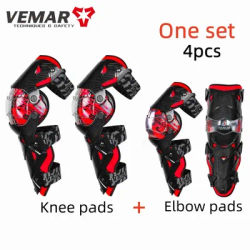 2/4 Pcs/6Pcs 1 Set VEMAR Men Women Motorcycle Knee Pads/Elbow Pads Motocross Protective Gears Anti-fall Moto Protectors Guards