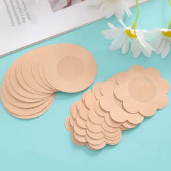 100PC tissu mamelon couverture tétine cacher femmes jetable mamelon Pasties pièce sein pétales Invisible soutien-gorge rembourrage poitrine autocollant Patch