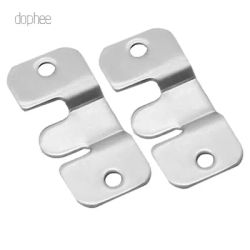 dophee 2pcs furniture connecting piece hanging buckle iron bed hanging hook buckle mirror frame insert fittings 43*19mm 53*30mm