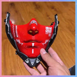Cyber Punk Half Face Mask Mechanical Soldier Mask Cosplay Costumes Halloween Carnival Comic-Con Mask Party Bar Coser Props Gift