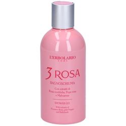 L'Erbolario 3 Rosa Bagnoschiuma 250 ml Schiuma da bagno