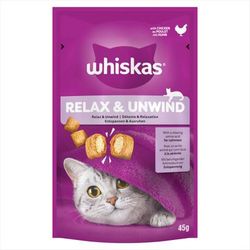 8x45g Whiskas Relax & Unwind Chicken Cat Treats