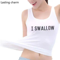 I Swallow – débardeur imprimé Y2k pour femme, haut sans manches, Sexy, drôle, sport, Fitness