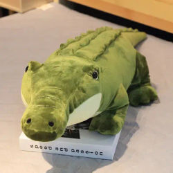 90/120CM Stuffed Animal Real Life Alligator Plush Toy Simulation Crocodile Dolls Kawaii Ceative Pillow for Children Xmas Gifts