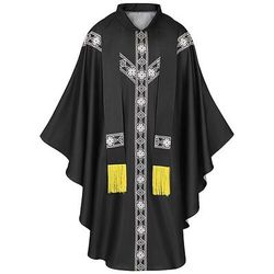 Medievale Rinascimento Mantello Prete Costume Unisex Religioso e spirituale Halloween Carnevale Fiera Rinascimentale LARP Adulti Mantello