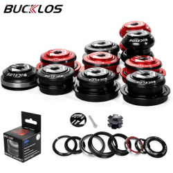 BUCKLOS Bike Headset 1-1/8" Sealed Bearing Aluminum Alloy MTB Bicycle Bowl Set Headset 34/44/50.6/52/55/56mm Fork Cycling Parts
