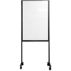 tableau travail mobile revêtu blanc - smit visual-120x75 cm