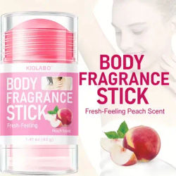 KIOLABO Peach Fresh and Dry Deodorant Stick - Eliminates hand and foot odor, leaving a fresh and cool fragrance