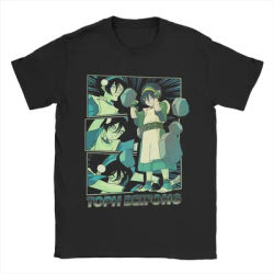 Vintage T Shirt Avatar- The Last Airbender Toph Beifong Earthbending Master Trending T-Shirts for Man Short Sleeve Clothes
