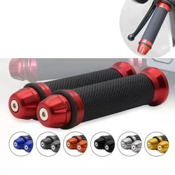 2Pcs 22mm Motorcycle Rubber Handlebar Grips Anti-slip Throttle Grip For Motocross Scooter Bicycle Modification Accessories