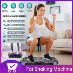 Fat Shaking Machine Bluetooth Full Body Fat-Burning Adjustable Speed Workout Vibrate Stand For Home Training & Fitness Equipment