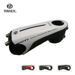 2019 New type 3k Carbon Stem 1"1/8 Road Mountain Bike White Stem 80/90/100/110mm 6 Degrees Bicycle Stem Carbon Fiber Cap Stem