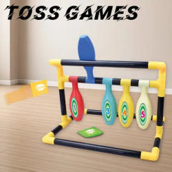 Bean Bag Toss Game for Kids Adults Throwing Game Bowling Set Toys for Family Indoor Outdoor Fun Holiday Birthday Party Backyard
