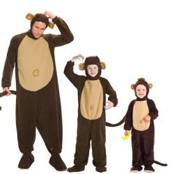 Adult Animal Cosplay 2025 Family Monkey Costume Baby Toddler Monkey Halloween Costume