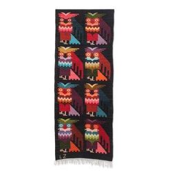 Wool tapestry, 'Night Owls'