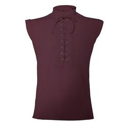 Retrò Vintage Medievale Rinascimento Gilet Senza maniche Arciere Pirata Ranger Contadina Allacciato Costume Per uomo Fantasia Halloween Carnevale Fiera Rinascimentale LARP Adulti Gilet