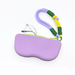 Custodia portatile in silicone per occhiali da vista, custodia protettiva per occhiali da sole, borsa impermeabile per riporre gli occhiali, portamonete rigido per donne e ragazze, porta occhiali da