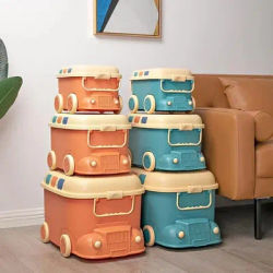 Children's Toy Organizer Building Block Storage Box Snack Organizer Large Capacity Cartoon Storage Box Clothes Storage Box