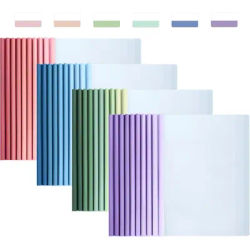 40 Pack Report Covers , Clear Report Covers with Sliding Bar, Clear Report Covers for A4 Paper, Presentation Folder (Gradient)