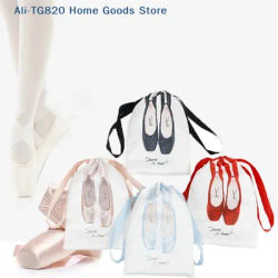 [TG820]Pink Ballet Dance Bags Girls Ballet Sports Dance Pouch Drawstring Dance Backpack Women Ballet Organizer Package