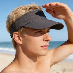 Chapeau de soleil d'été pour homme à large bord, protection solaire, respirant et tendance, idéal pour les grandes tailles