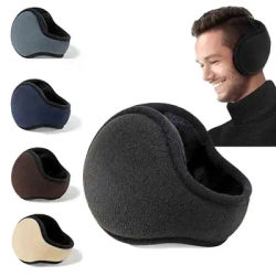 Cache-oreilles coupe-vent pour hommes et femmes, protection chaude, peluche épaisse, polaire chaude d'hiver, cyclisme en plein air, cache-oreilles doux