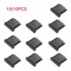 10 pièces BS-1 Hot Shoe Cover pour DSLR SLR Camera IL Nikon Olympus Panasonic Pentax Camera Accessoires