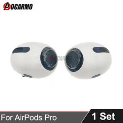 Aocarmo pour AirPods Pro A2190 A2084 A2083 – Boîtier supérieur avec microphone à réduction de bruit, capteur de lumière et câble flexible avec grille