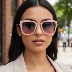 Lunettes de soleil personnalisées et modernes pour femmes, Protection solaire à la mode, tendances européennes et américaines M396