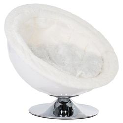 Retro Pet Nest - White Pet Chair for Cats & Small Dogs