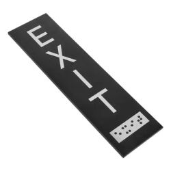 Acrylic Adhesive Exit Sign Clear Bold Letters Sleek Design Easy Installation Indoor Outdoor Safety Exit Sign for Business Office