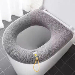 Universal Pumpkin Pattern Toilet Seat Cover Soft Warm Closestool Mat Warmth Bathroom Toilet Lid Cushion Accessory