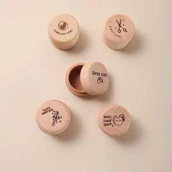 Baby Tooth Fairy Tale tooth box keepsake first hair cut umbilical cord children laser engrave