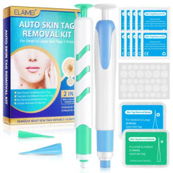 Skin Tags Remover Auto Skin Tags Removal Kit Wart Removal With 30 Small And Large Skin Tags Bands For 1-9mm Groins Small Warts
