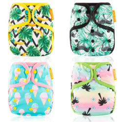 HappyFlute OS Baby Diaper Cover Newest Colorful Binding Cover Waterproof &Reusable Nappy Cover 1Pcs