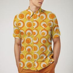 Retrò Vintage Anni '70 Camicia Camicia Aloha Hippie Disco Animale Leopardo Costume Per uomo Mascherata Vacanza Feste Parata dell'Orgoglio Adulti Camicia