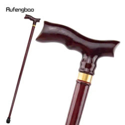 Red Wooden Fashion Stick Cospaly Cane Performance Stage Cane Decorative Stick Halloween Cosplay Parties, For Cosplay & Party